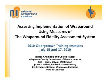 Using Measures of the Wraparound Fidelity Assessment System