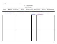 GOALS WORKSHEET