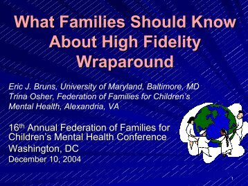 What Families Should Know About High Fidelity Wraparound