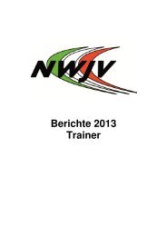 Berichte Landestrainer - NWJV