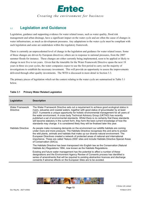 Water Cycle Study - March 2010 - North West Leicestershire District ...