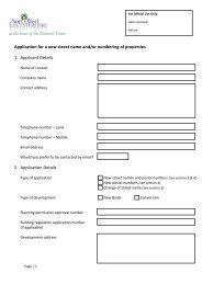 Application Form - New Street Name/Property Number - North West ...