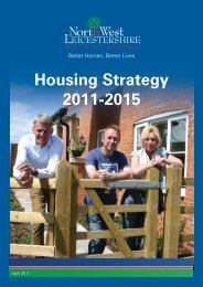 Housing Strategy 2011-2015 - North West Leicestershire District ...