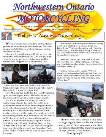 Vol. 2, Issue 4 - April - Superior Riders