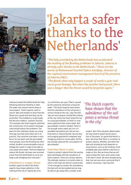 Air Belanda Indonesia - Netherlands Water Partnership