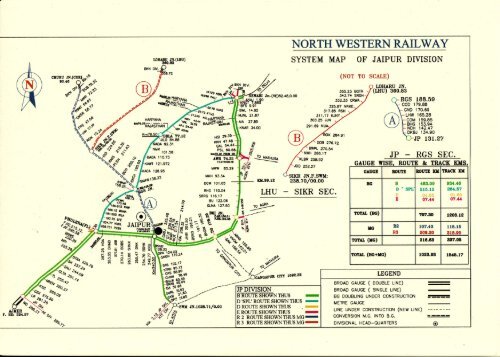 Western Railway Zone Map Ffirlihm,, - North Western Railway