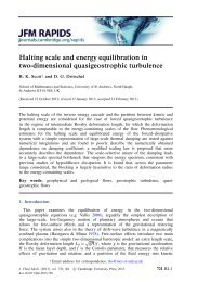 Halting scale and energy equilibration in two-dimensional ...