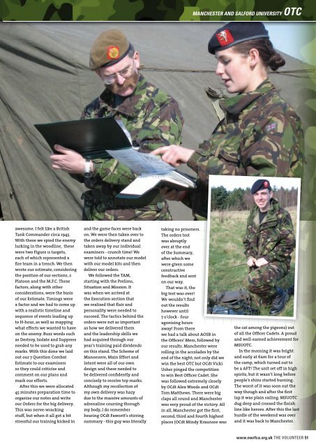 The Volunteer - NWRFCA - Northwest Reserve Forces & Cadets ...