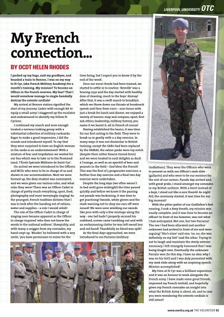 Issue 87 - NWRFCA - Northwest Reserve Forces & Cadets Association