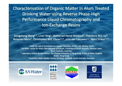 Presentation - National Water Research Institute