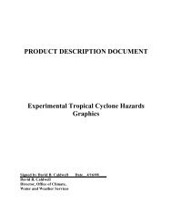 PRODUCT DESCRIPTION DOCUMENT - NOAA