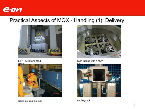 MOX@EON: EON Operational Experience - US Nuclear Waste ...