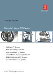 Kongsberg Maritime Offshore Drill Support CCTV Systems