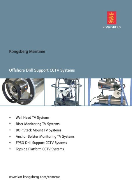 Kongsberg Maritime Offshore Drill Support CCTV Systems