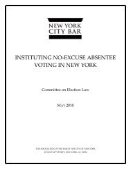 Instituting No-Excuse Absentee Voting in New York (May 2010)