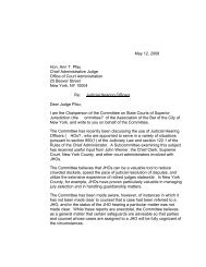 Letter to Chief Administrative Judge Pfau regarding putting ...