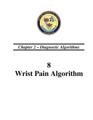 8 Wrist Pain Algorithm