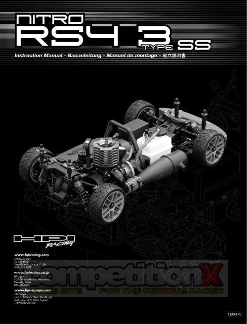HPI Nitro RS4 3 Type SS Manual - CompetitionX.com