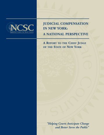 Judicial Compensation in New York: A National Perspective, Report