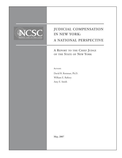 Judicial Compensation in New York: A National Perspective, Report