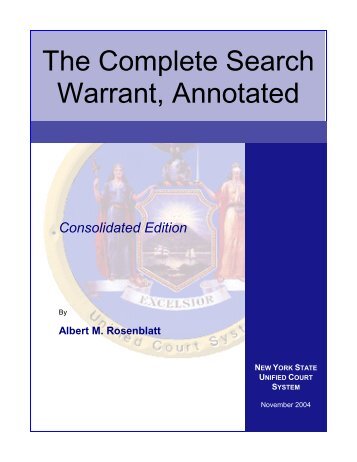 The Complete Search Warrant, Annotated - 404 ERROR - File Not ...