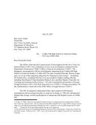 Cobble Hill letter to klein - Special Commissioner of Investigation