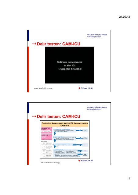 Delir CAM-ICU & ICDSC - nydahl.de