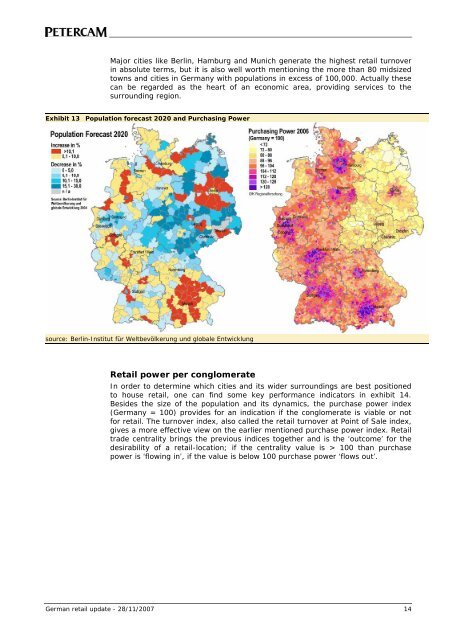 DIRECT MARKET REPORT GERMAN RETAIL - Europe Real Estate