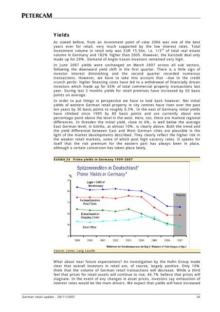 DIRECT MARKET REPORT GERMAN RETAIL - Europe Real Estate