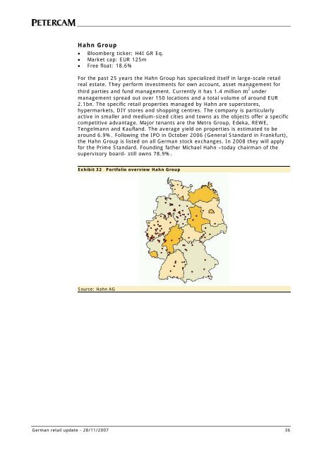 DIRECT MARKET REPORT GERMAN RETAIL - Europe Real Estate