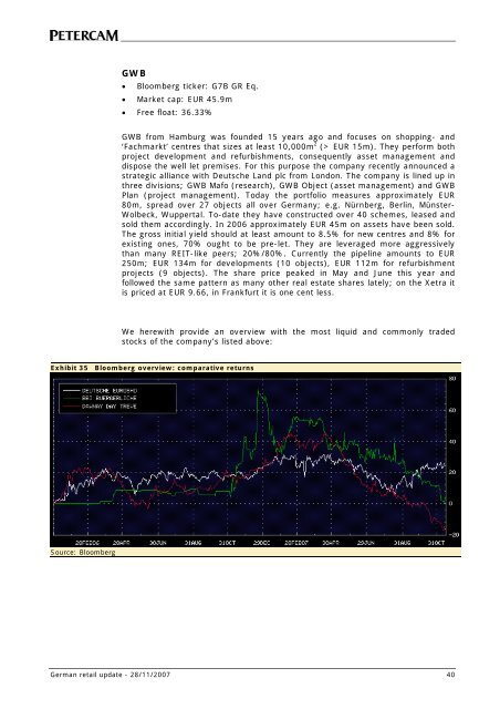 DIRECT MARKET REPORT GERMAN RETAIL - Europe Real Estate