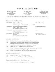 WON-TAEK CHOE, M.D. - New York Eye and Ear Infirmary