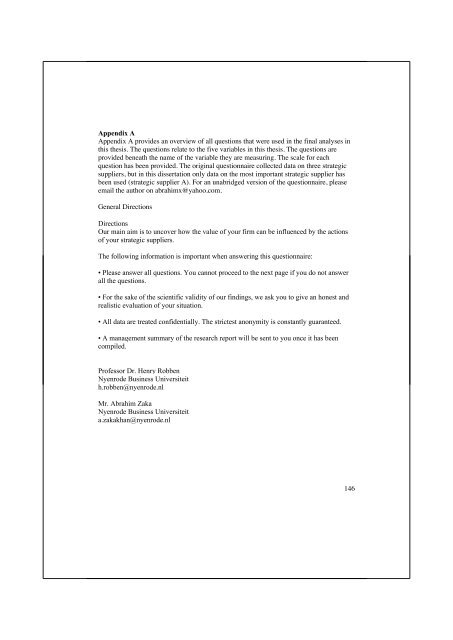 Essays on supplier responsiveness and buyer firm value - Nyenrode ...