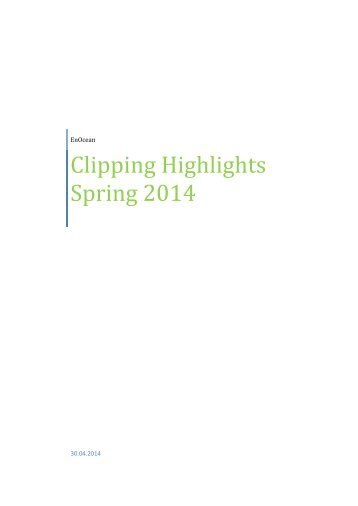 Clipping Highlights Spring 2014