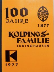 Kolpingsfamilie Luedinghausen 100 Jahre (1977)