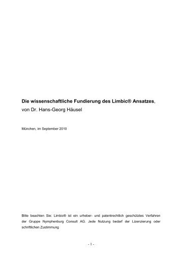 Download LimbicÂ® Science - Gruppe Nymphenburg