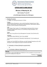 UPPER NORTH NRM GROUP Minutes of Meeting No. 29