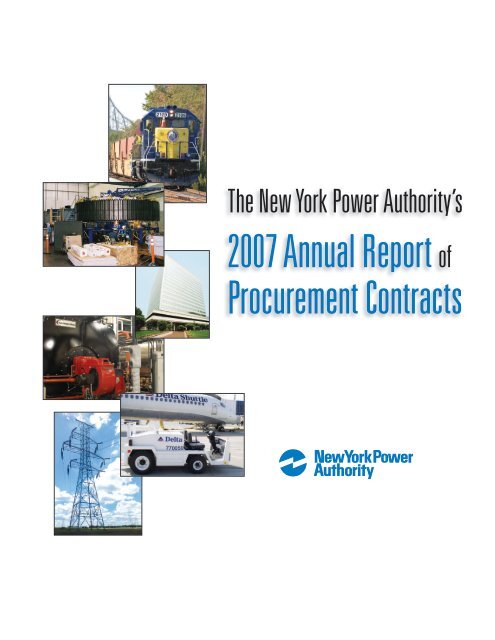 2007 annual report of procurement contracts - New York Power ...