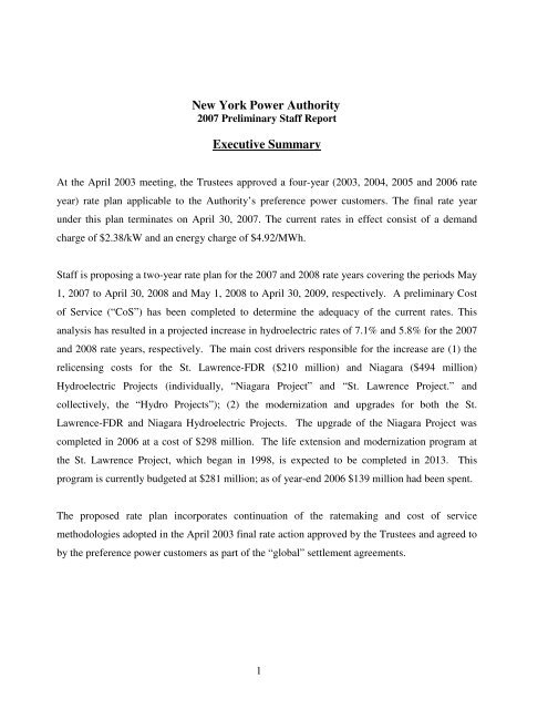 Minutes of the Annual Meeting of the Power - New York Power ...