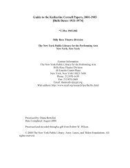 View PDF finding aid (688.86 KB) - New York Public Library