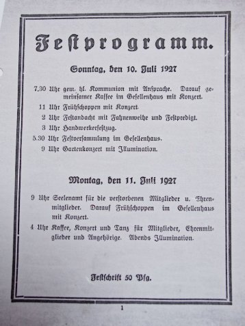 Kolpingsfamilie Luedinghausen 50 Jahre (1927)