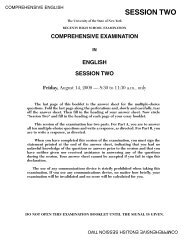 Comprehensive English Examination