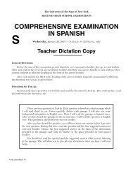 COMPREHENSIVE EXAMINATION IN SPANISH