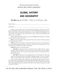 Global history and geography - Regents Exams