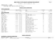 NEW YORK STATE SENATE EXPENDITURE REPORT