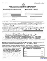Application for School Tax Relief (STAR) Exemption - City of Albany