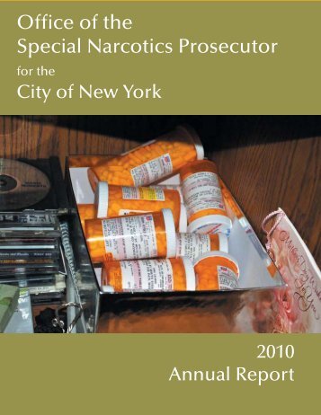 Office of the Special Narcotics Prosecutor - New York State Senate