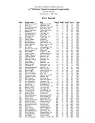 2010 - New York State Golf Association