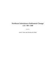 Northeast Subsistence-Settlement Change: A.D. 700 –1300