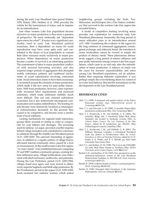 Northeast Subsistence-Settlement Change: A.D. 700 –1300